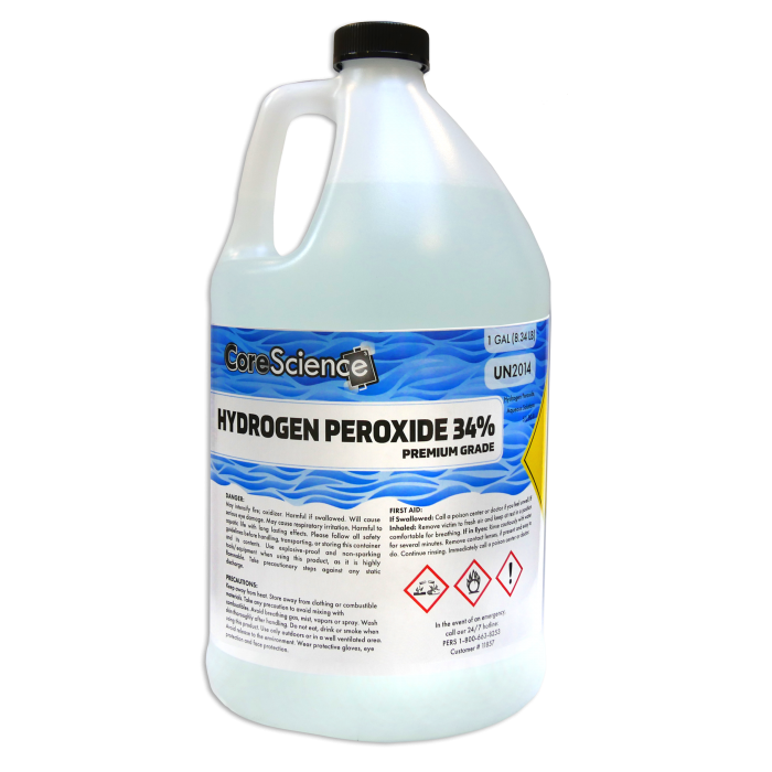CoreScience Hydrogen Peroxide 34%, 1 Gallon