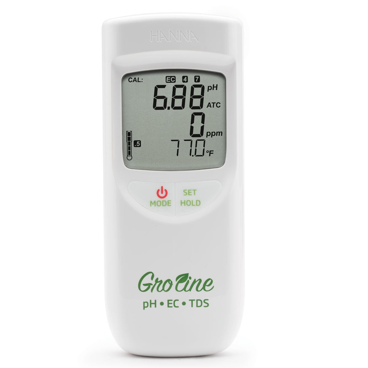 GroLine Waterproof Portable pH/EC/TDS Meter