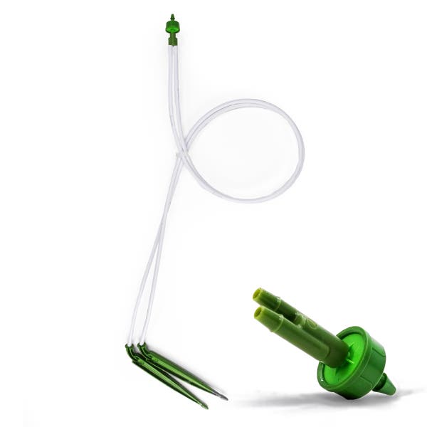 FloraFlex Drip Tube Assembly | Parallel Split 2-Way 0.6 GPH – Evolve ...