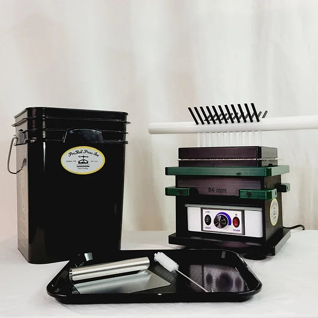 Preroll Press Fill N Fold Single Tray System with Metering Tray - 84mm (Green)