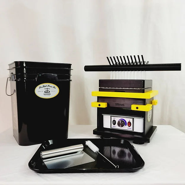 Preroll Press Fill N Fold Single Tray System with Metering Tray - 98mm (Yellow)