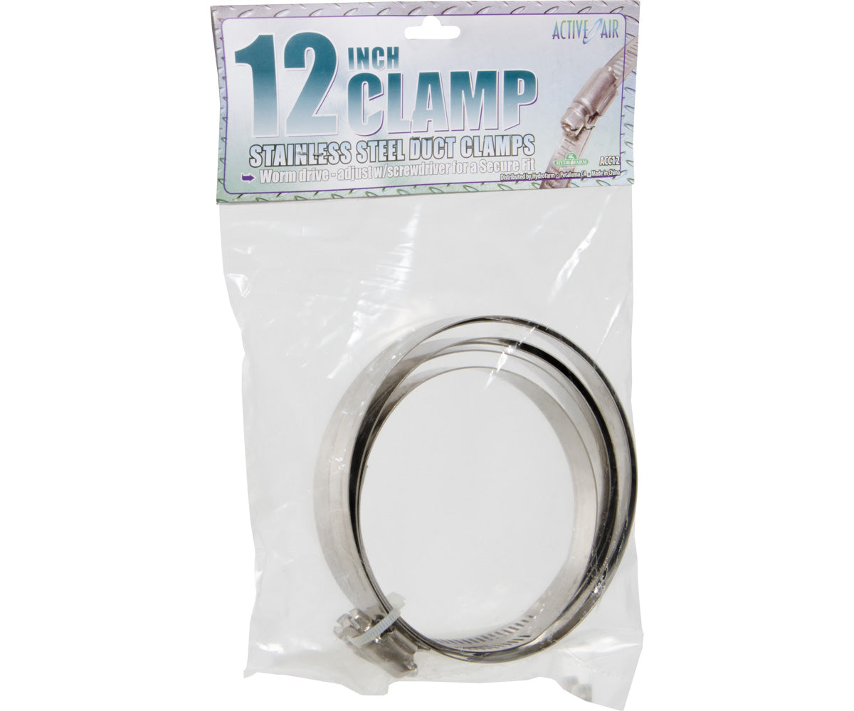 Stainless Steel Duct Clamps, 12&quot;