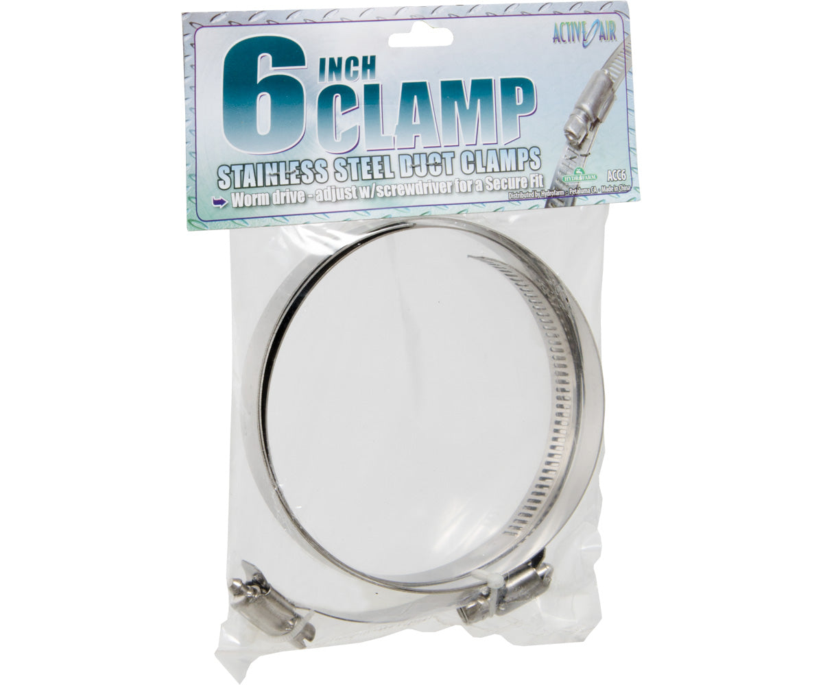 Stainless Steel Duct Clamps, 6&quot;