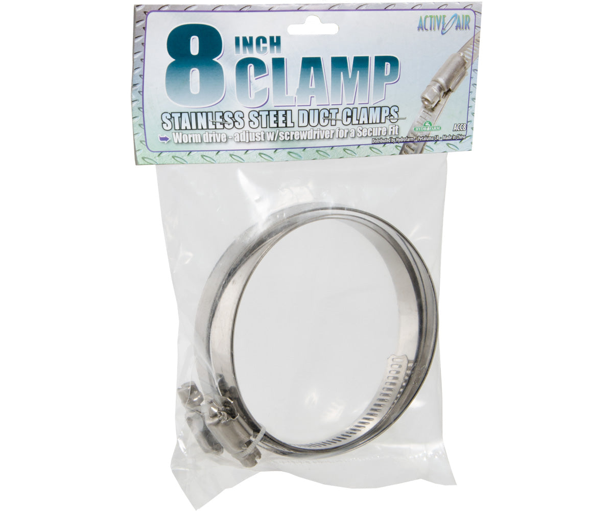 Stainless Steel Duct Clamps, 8&quot;
