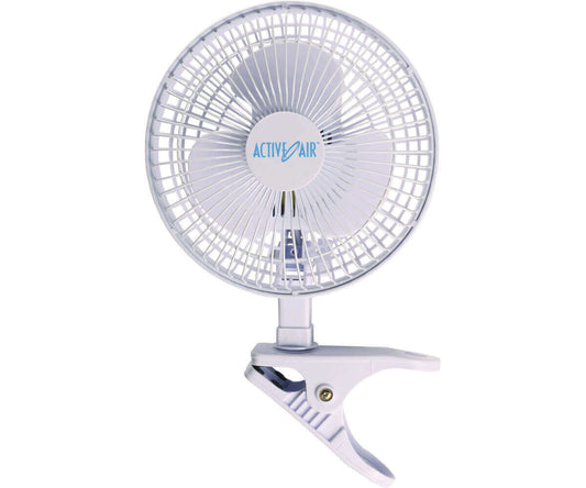 Active Air 6" Clip Fan, 15W, White