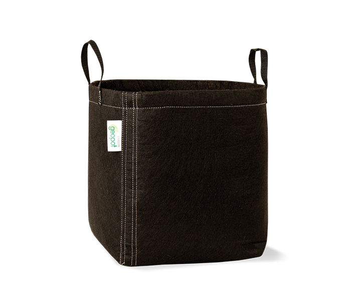 GeoPot Fabric Pots | Black w/ Handles