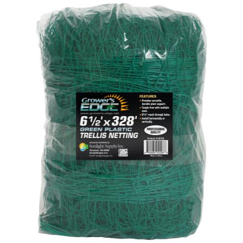 Grower's Edge Green Trellis Netting 6.5' x 328'