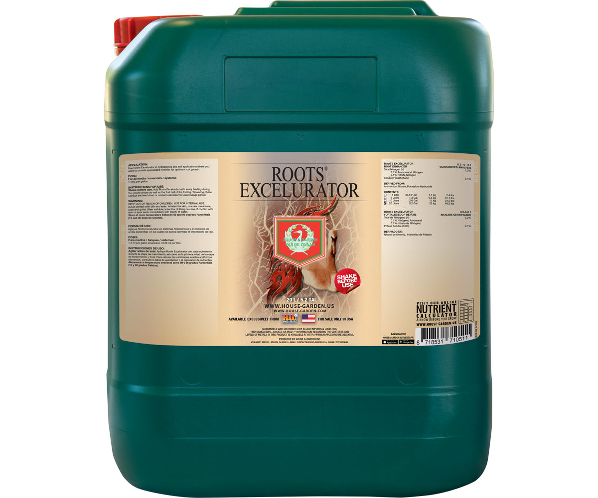 House & Garden Roots Excelurator, (silver bottle), 20 L