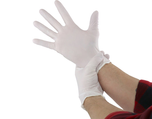 Mad Farmer White Nitrile Horticulture Gloves, Box of 100
