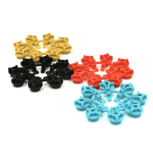 FloraFlex Bubbler Flow Inserts | 12 Pack, Black, yellow, red and blue