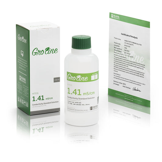 GroLine Conductivity Standard with Certificate (230mL Bottle)