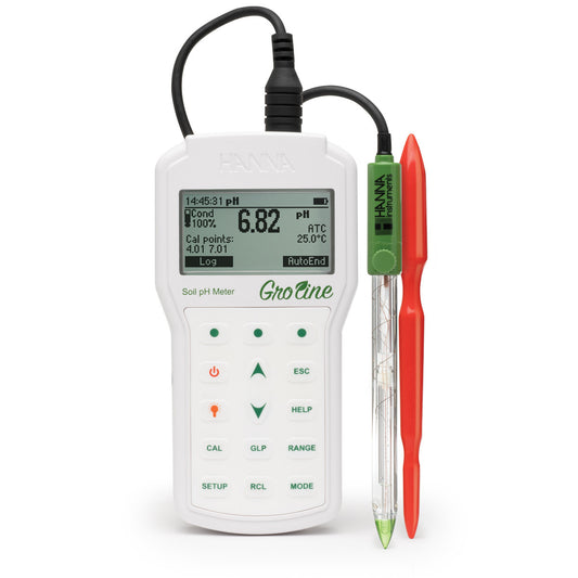 GroLine Professional Portable Soil pH Meter