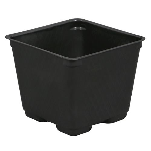 Gro Pro Blow Molded Plastic Pot - Square, Black