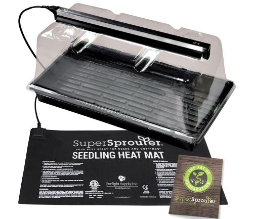 Super Sprouter Premium Heated Propagation Kit w/ T5 Light