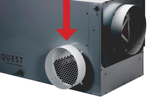 Quest Supply Air Duct Collar for Overhead Style Dehumidifier 